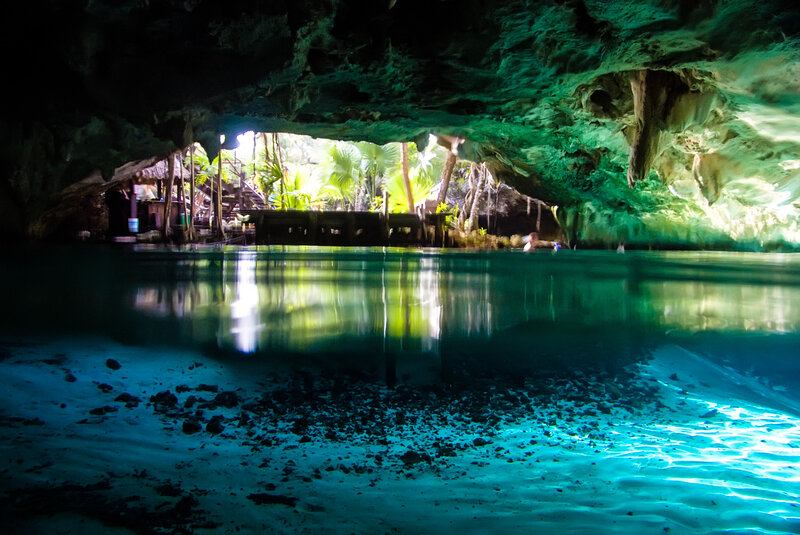 Underground Cenote Pool — Blue