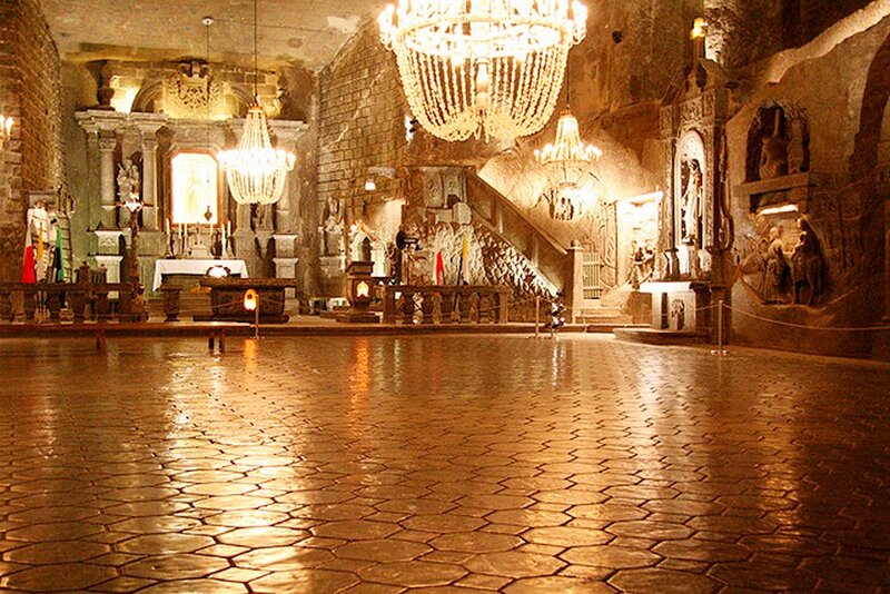 Underground Church Interior — Brown, Dramatic