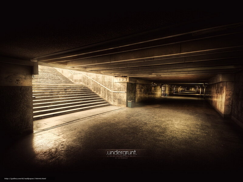 underground corridor with stairs