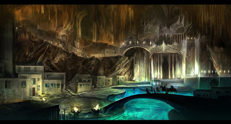 Underground fantasy city