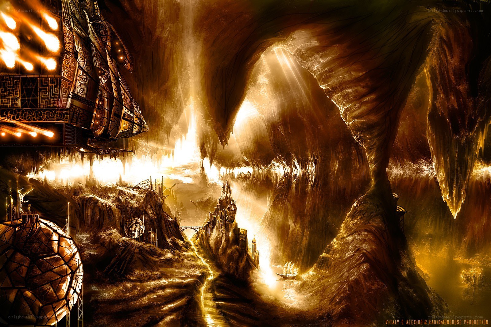 Underground fantasy city