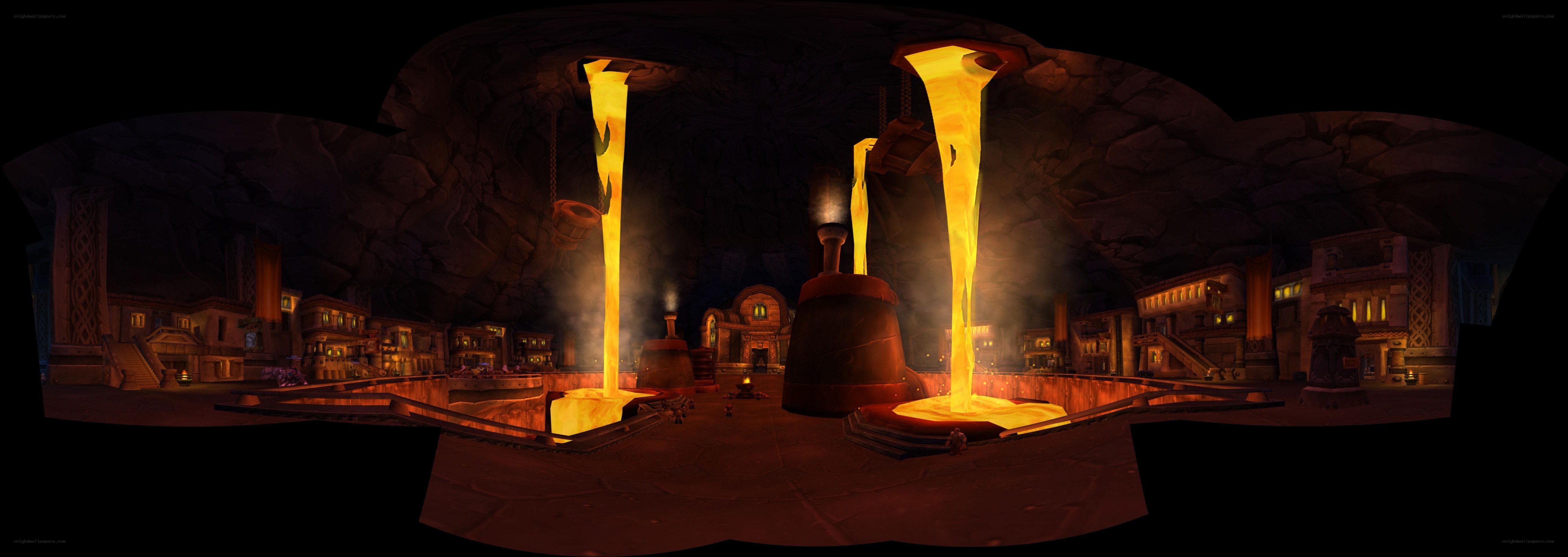Underground forge with molten metal