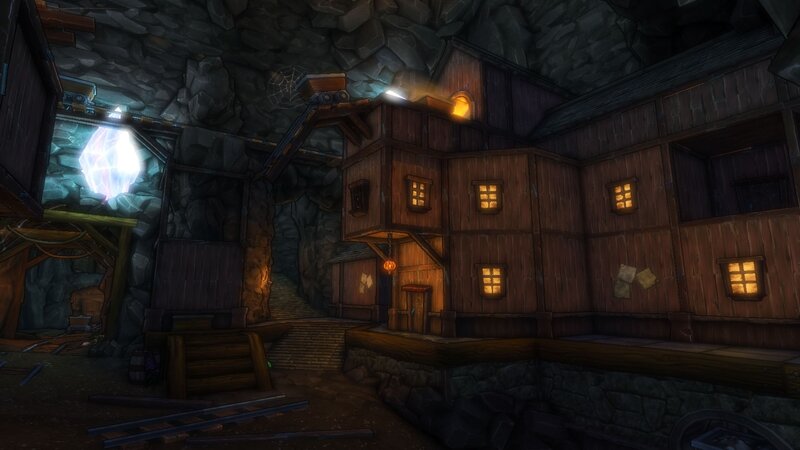 Underground mining village