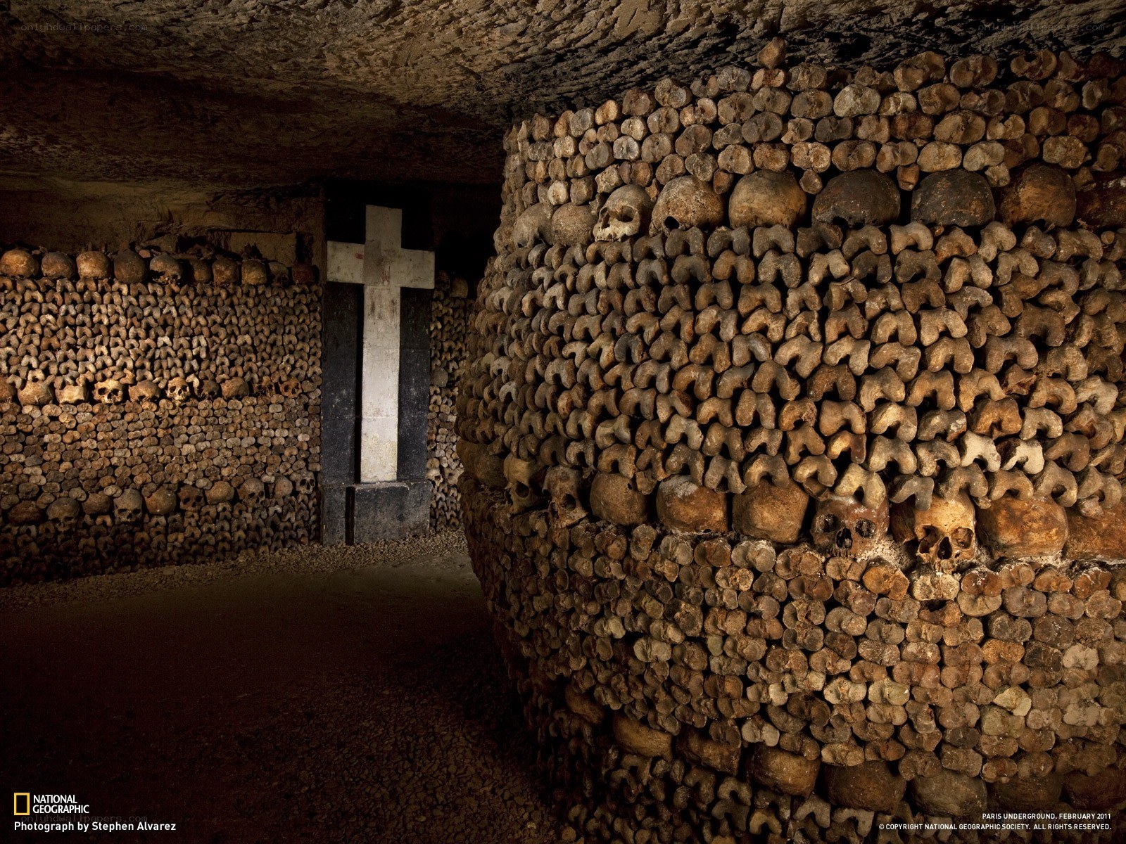 Underground ossuary in Paris