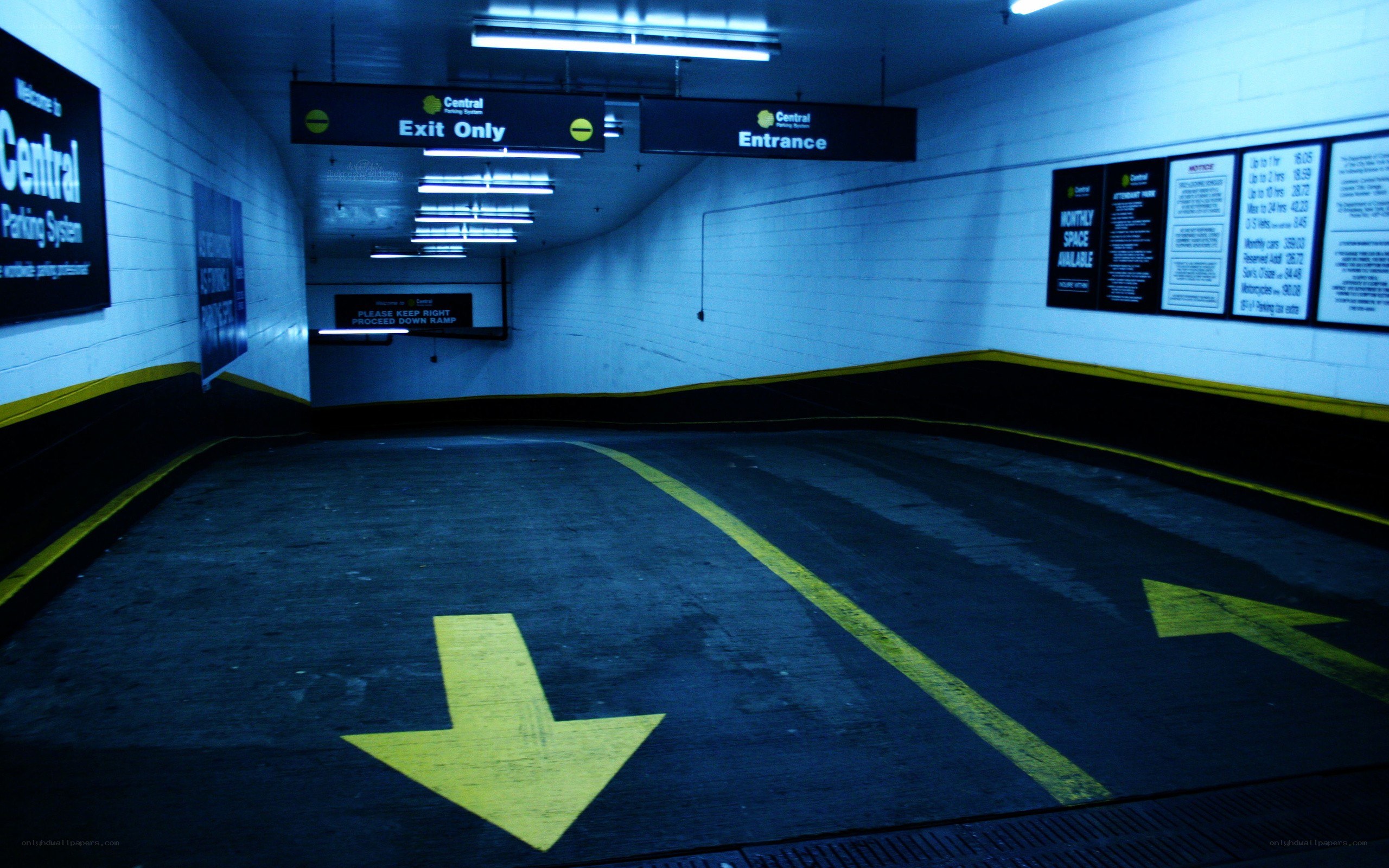 underground parking ramp