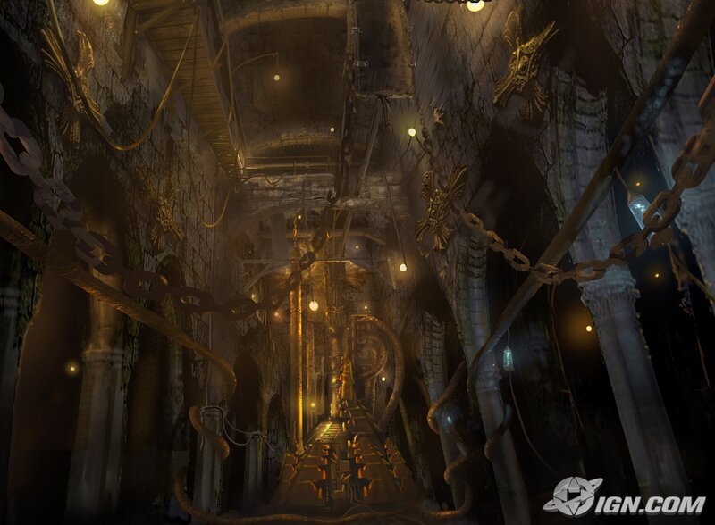 Underground Stone Corridor — Brown