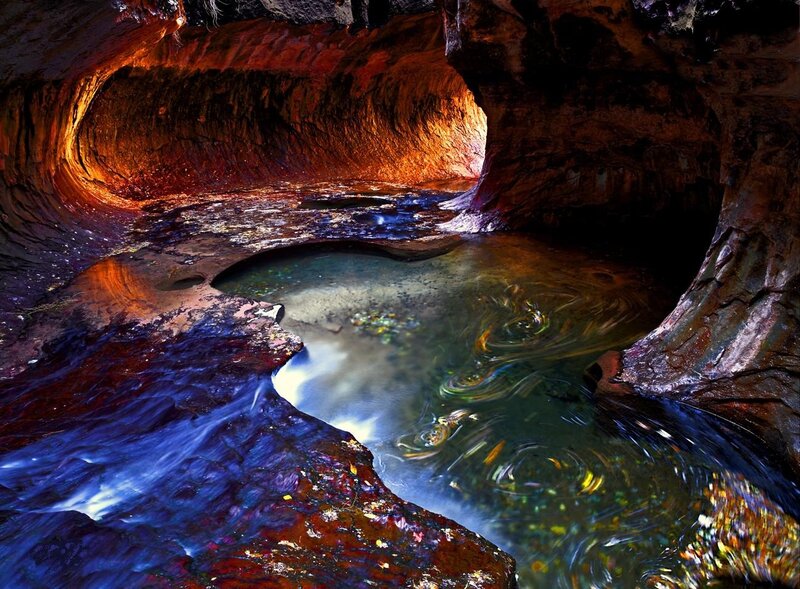 Underground Stream in Cave