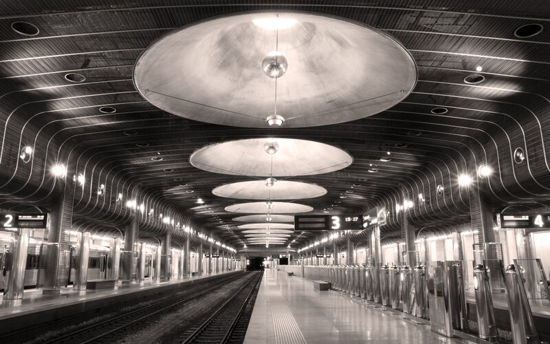 Underground Train Station — Black