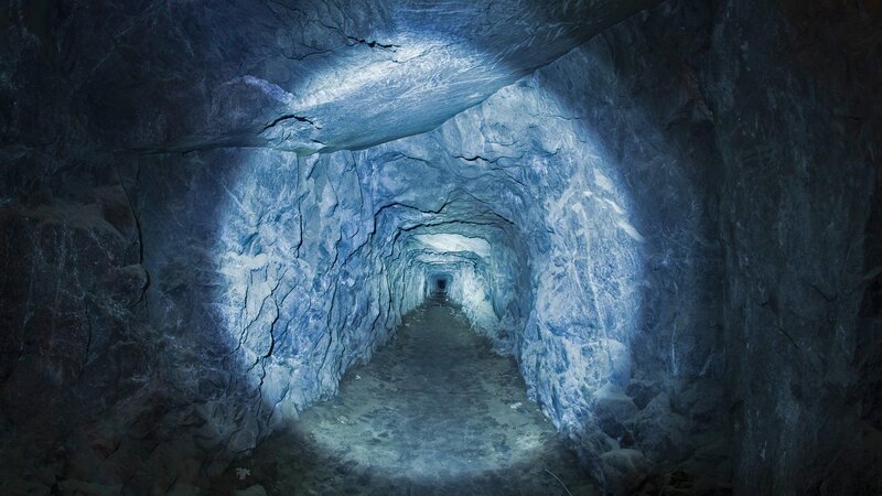 Underground Tunnel — Blue