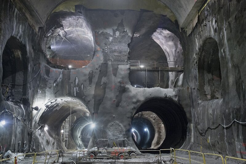 Underground Tunnel Construction — Gray