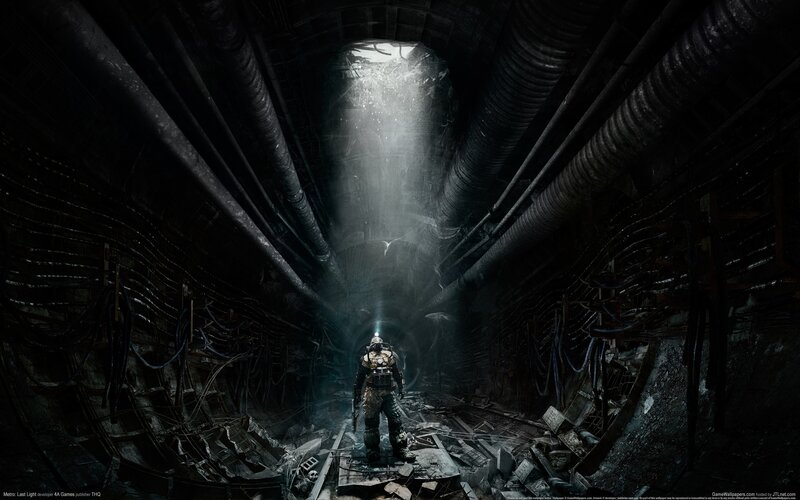 Underground tunnel with soldier