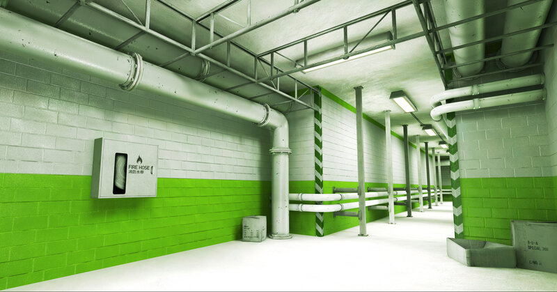 Underground Utility Corridor — Green