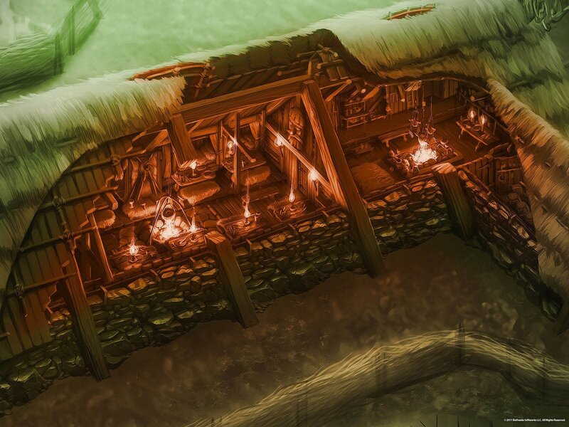 Underground Viking Longhouse