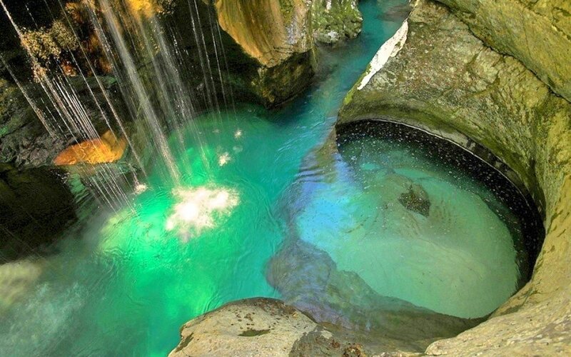 Underground Waterfall Pool