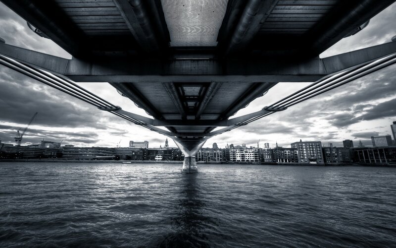 Underneath of a Bridge — Black