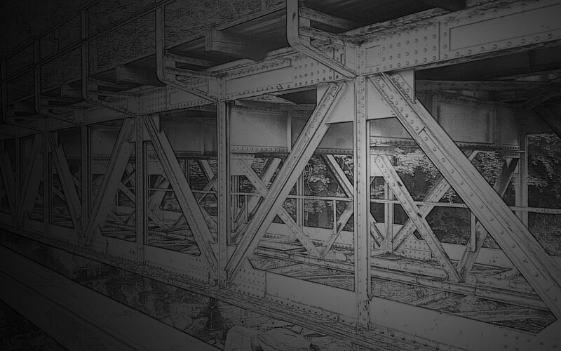 Underneath of a Steel Bridge — Black