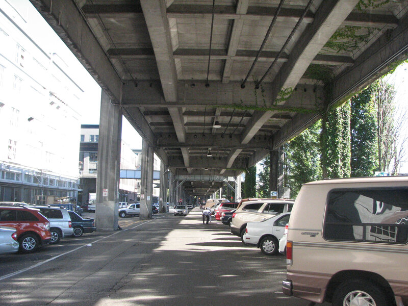 Underpass parking area
