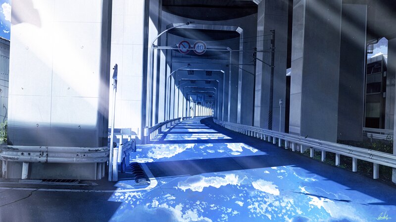 Underpass with Cloud Reflection