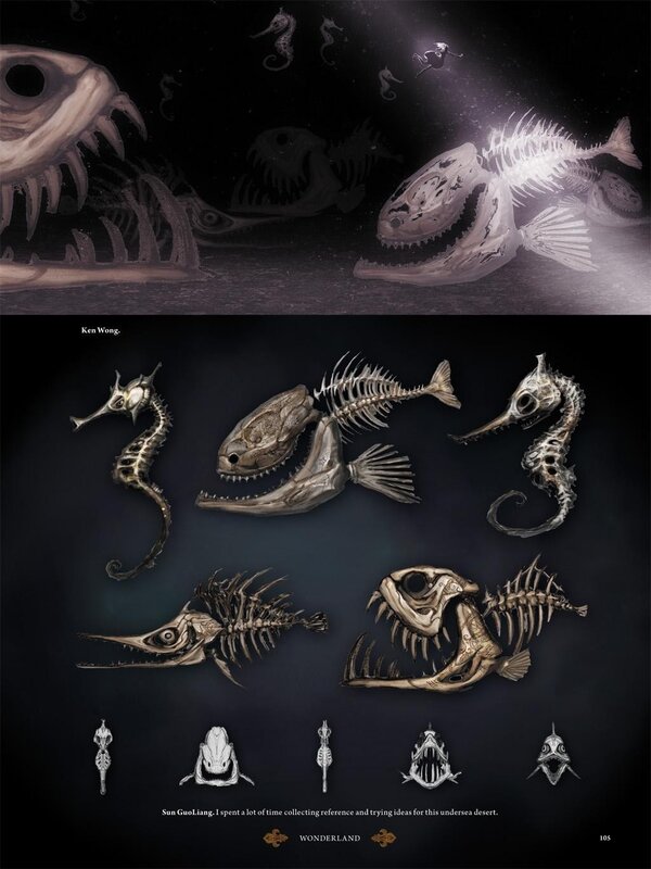 Undersea desert concept art