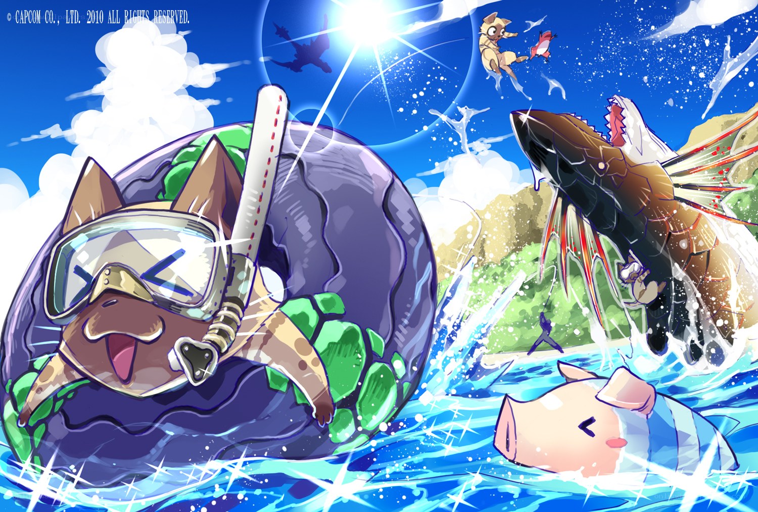 Underwater adventure with animals