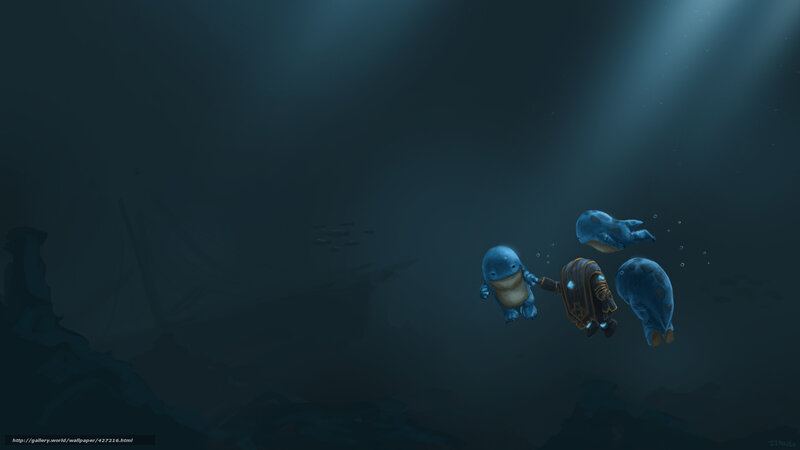 Underwater adventure with frogs
