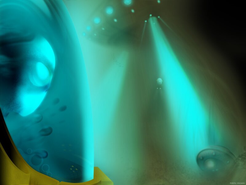 Underwater Alien Landscape — Teal