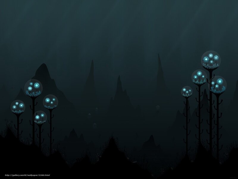 Underwater alien landscape