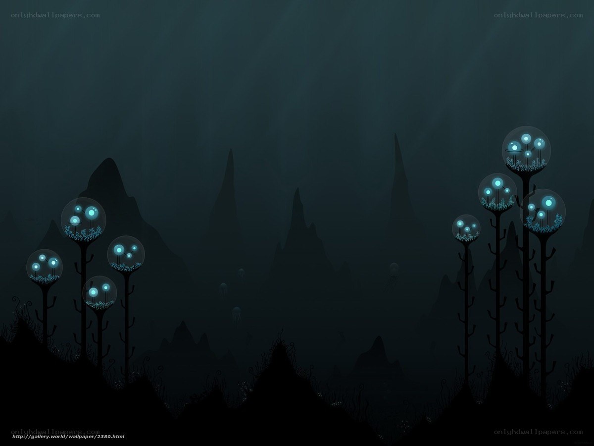 Underwater alien landscape