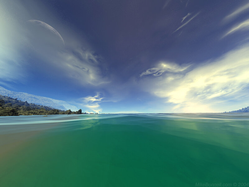 Underwater alien seascape