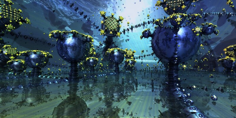 Underwater Alien Structures