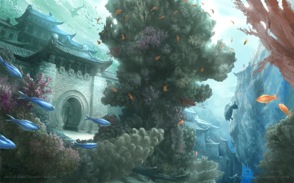 underwater ancient city
