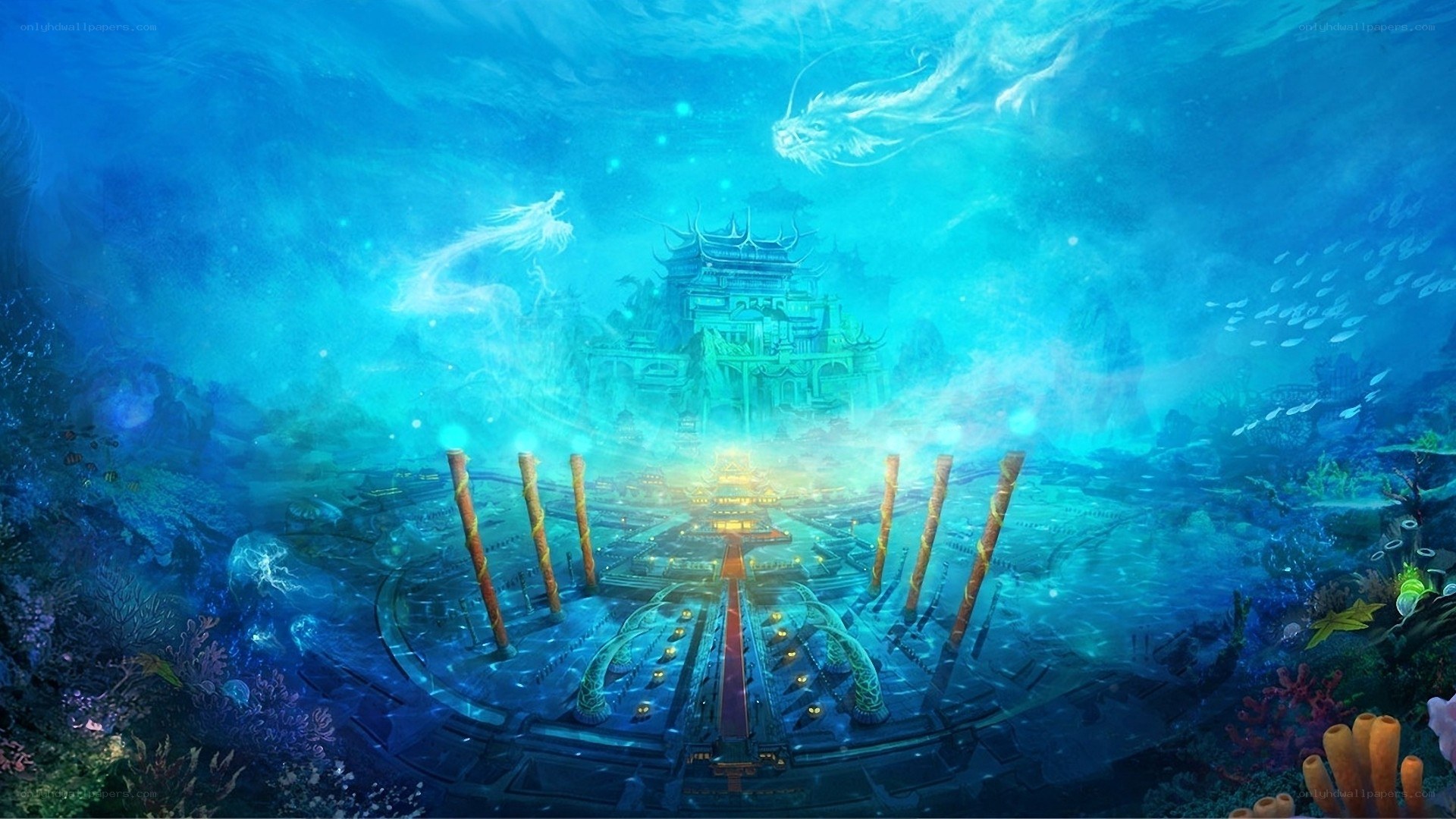 Underwater ancient city
