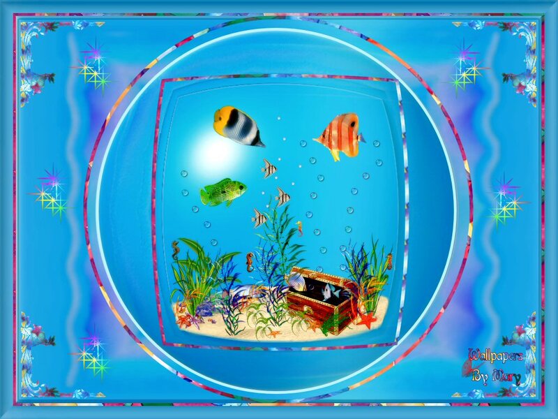 Underwater Aquarium Scene