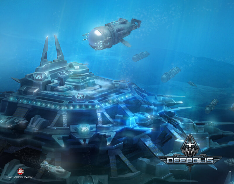 Underwater base with submarines