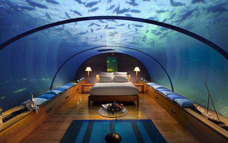 Underwater Bedroom — Blue