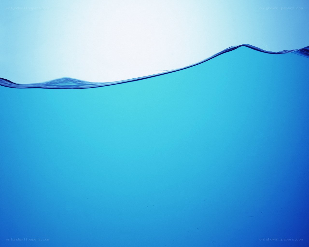 underwater blue water surface