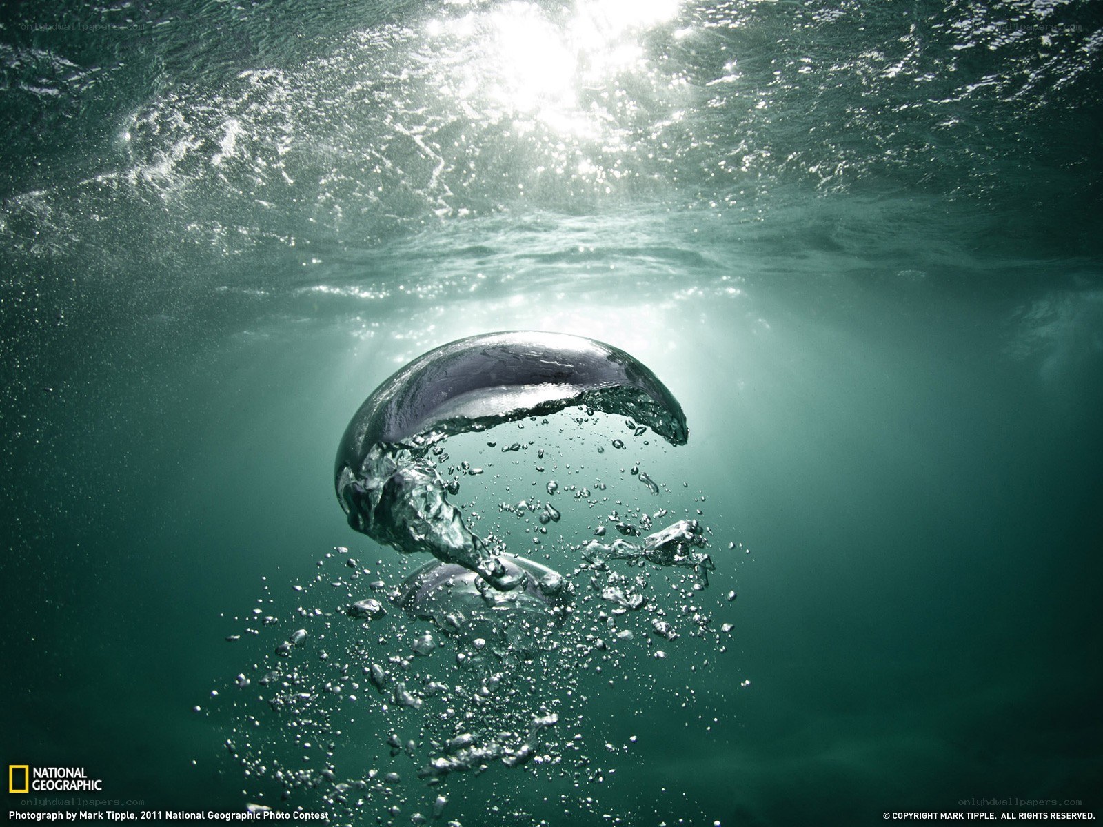 Underwater bubble formation