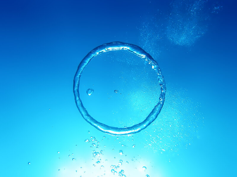 underwater bubble ring