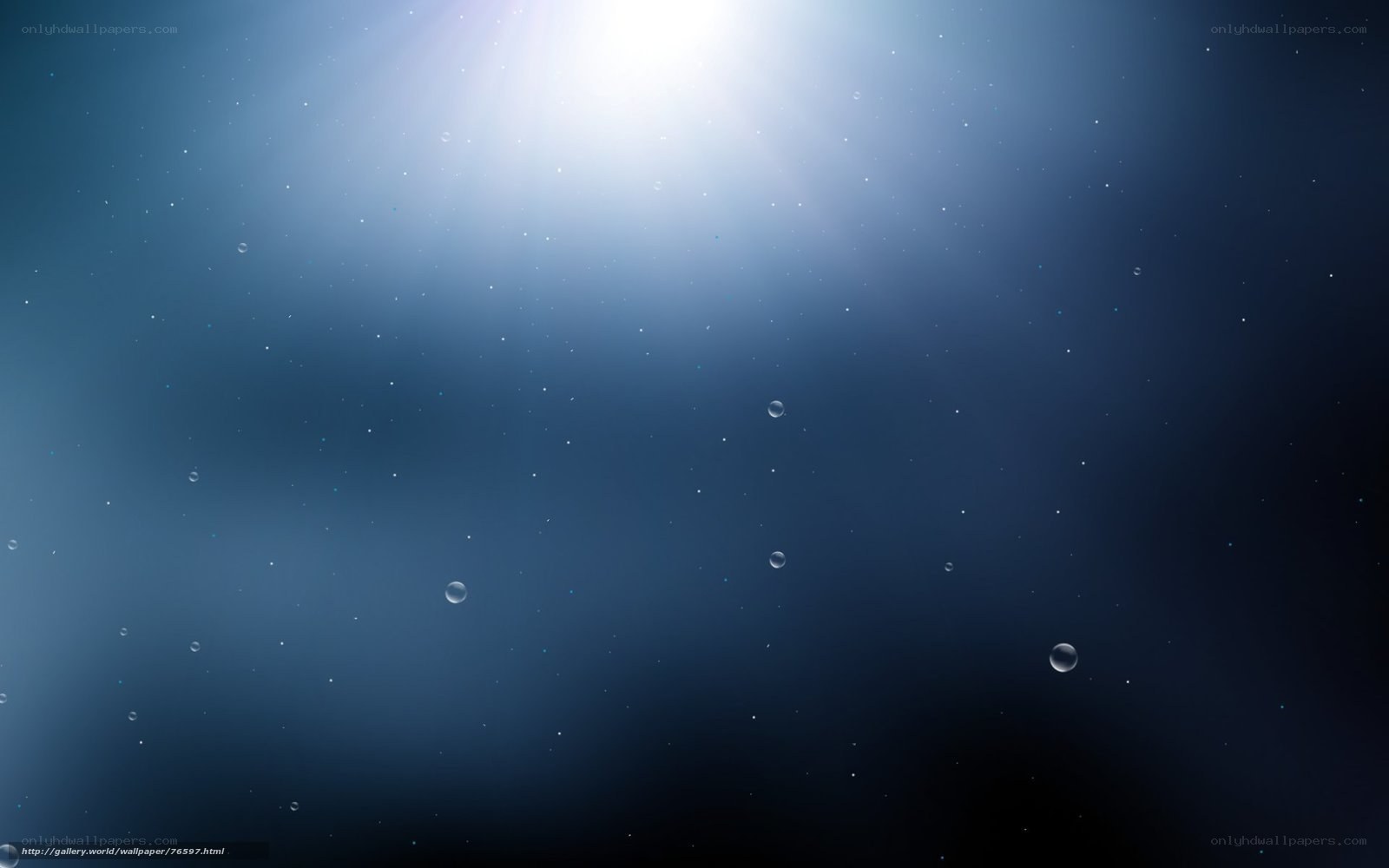 underwater bubbles and light