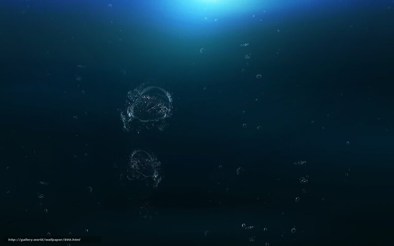 Underwater bubbles and light