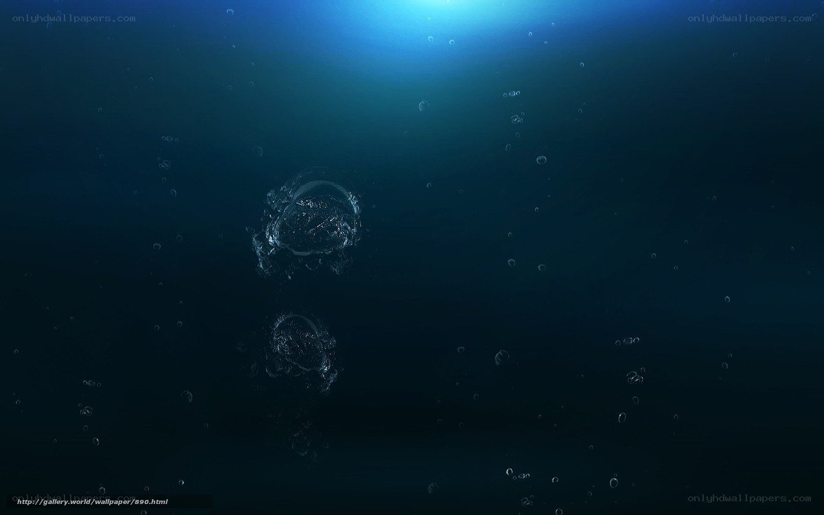 Underwater bubbles and light
