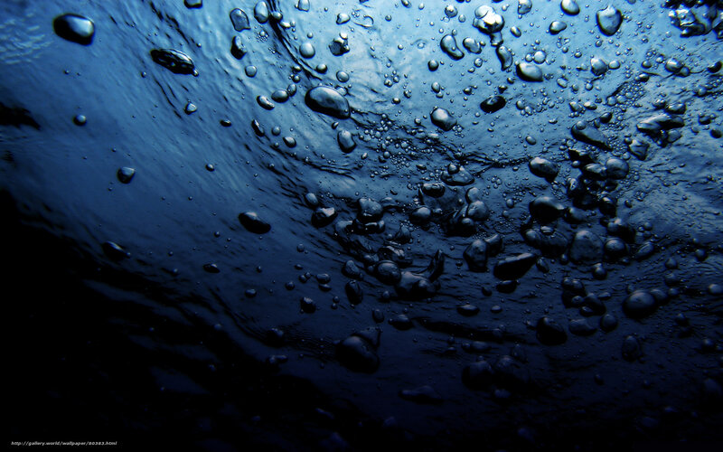 Underwater bubbles and waves