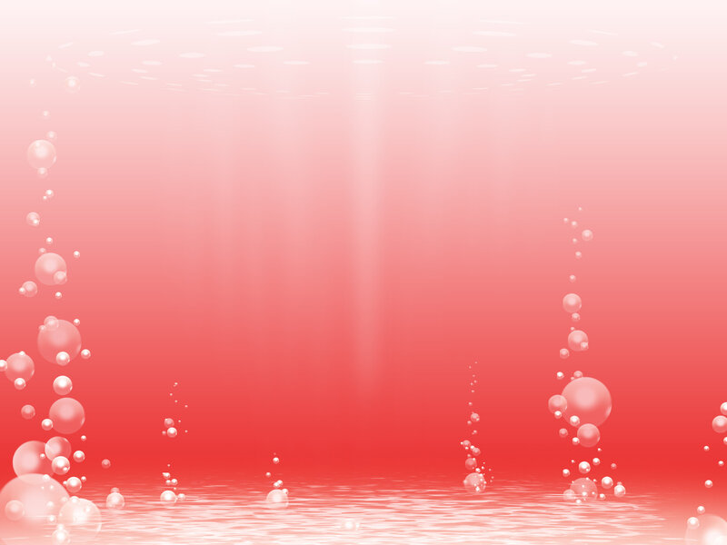 underwater bubbles red