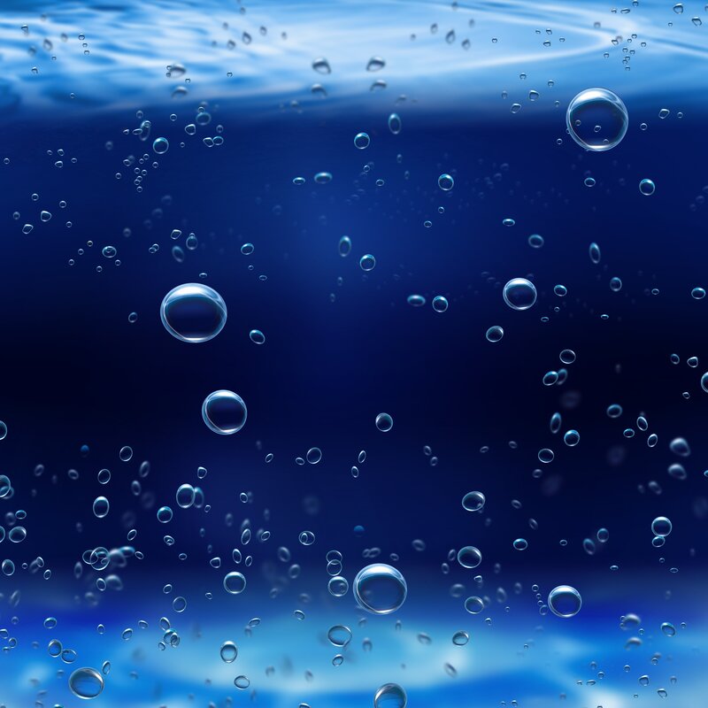 Underwater bubbles rising