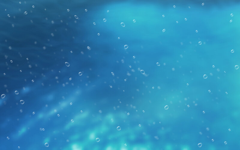 underwater bubbles scene