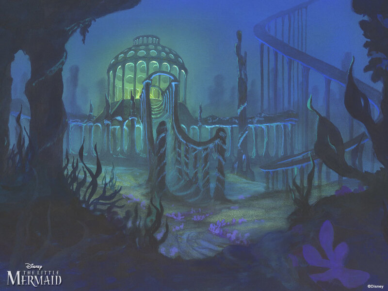 Underwater Castle Ruins — Blue