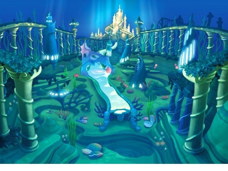 Underwater Castle Scene