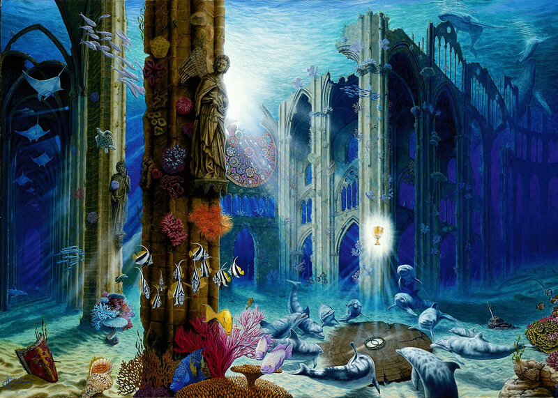 Underwater Cathedral Ruins