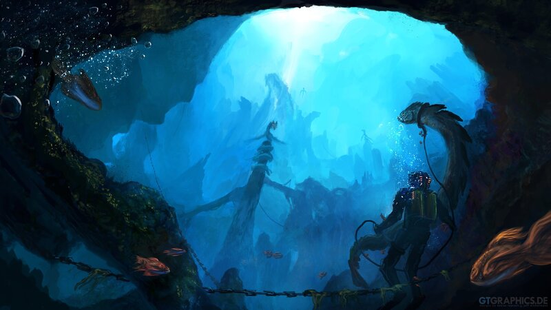 Underwater cave exploration