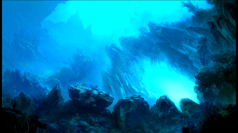 Underwater Cave Formation